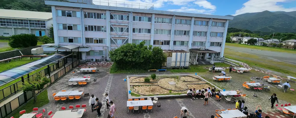 寮生バーベキュー大会の様子